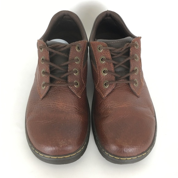 Dr. Doc Martens Shoes Slip Resistant Brown Leather Oxford Mens Sz 10 main image 5